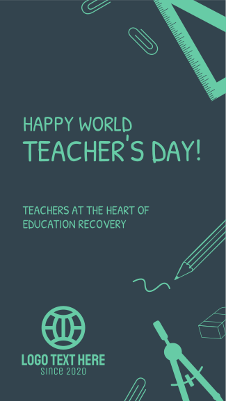 World Teacher's Day Facebook story
