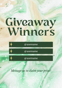 Giveaway Announcement Poster Design