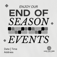 End of Season Events Instagram Post Preview
