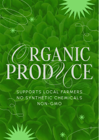Minimalist Organic Produce Flyer Design