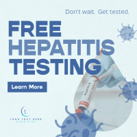 Textured Hepatitis Testing Instagram post Image Preview