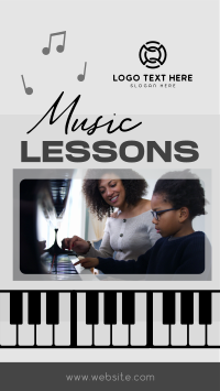 Music Lessons YouTube short Image Preview