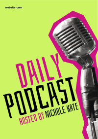 Daily Podcast Flyer Design