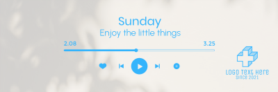 Sunday Music Quote Twitter header (cover)