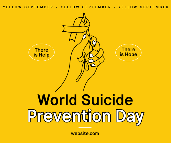Suicide Prevention Flag Facebook Post Design Image Preview