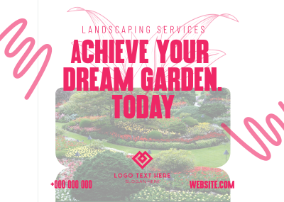 Dream Garden Postcard Image Preview