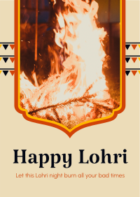 Lohri Night Flyer Design