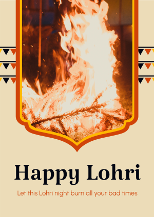 Lohri Night Flyer Image Preview
