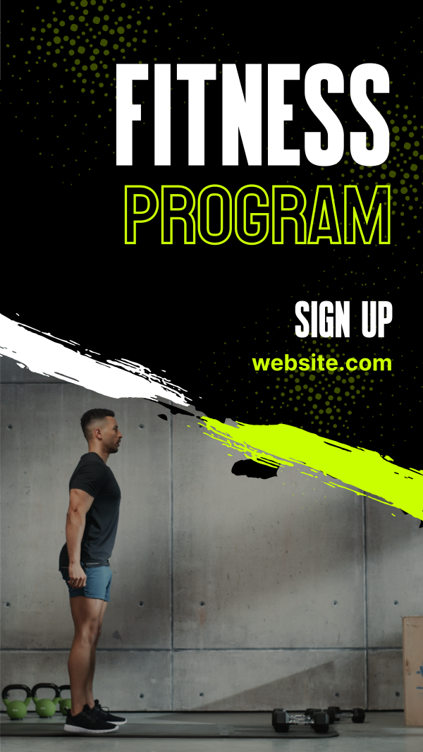 Gym Coach Training Instagram Story Design