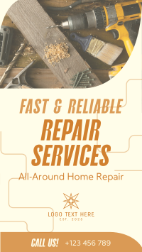 Handyman Repair Service Facebook Story Design