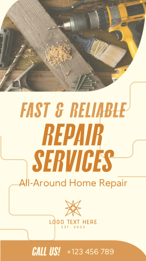 Handyman Repair Service Facebook story Image Preview