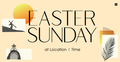 Modern Easter Holy Week Facebook ad Image Preview