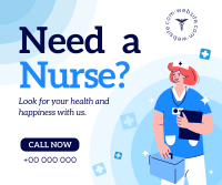 Nurse Service Facebook Post Design