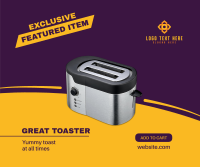 Great Toaster Facebook Post Design