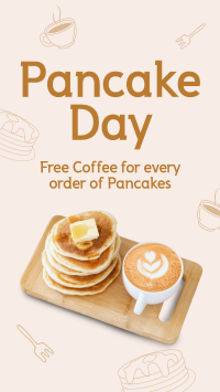 Pancake & Coffee Facebook story Image Preview