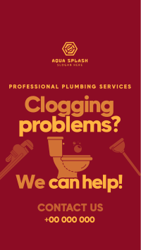 Clogging Plumbing Maintenance TikTok Video Image Preview