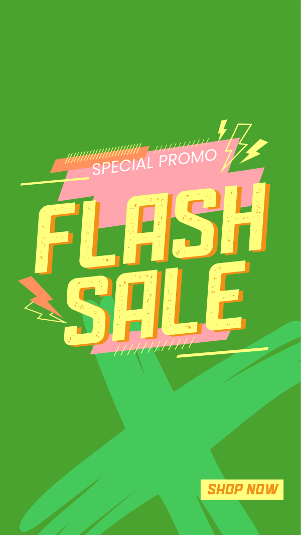 Flash Sale Promo Facebook Story Design