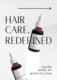 Minimalist Hair Care Product Poster Preview