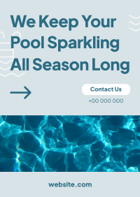 Pool Sparkling Poster Design