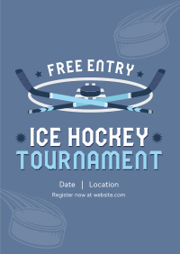 Ice Hockey Tournament Poster Image Preview