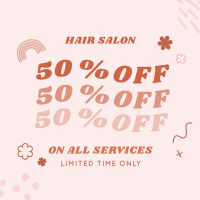 Discount on Salon Services Instagram Post Design