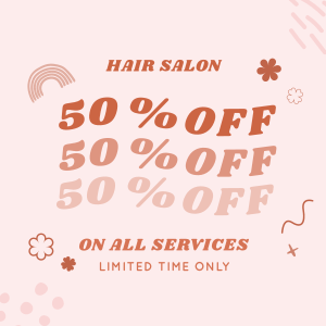 Discount on Salon Services Instagram post Image Preview