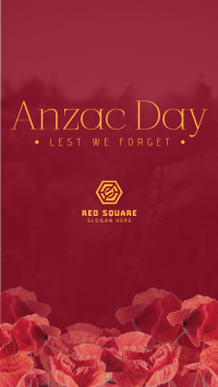 Anzac Flowers Instagram Reel Image Preview