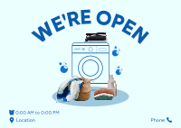 Laundry Clothes Postcard Image Preview