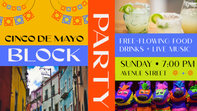 Cinco de Mayo Block Party Facebook event cover Image Preview