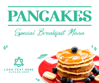 Pancakes For Breakfast Facebook Post Design