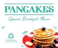 Pancakes For Breakfast Facebook Post Image Preview
