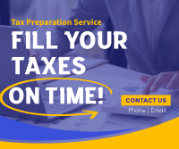Fill Your Taxes Facebook Post Design