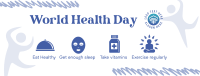 Health Day Tips Facebook Cover Design