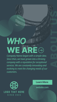 Corporate About Us Quote YouTube Short Design