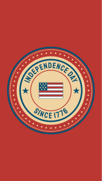 4th of July Badge Facebook story Image Preview