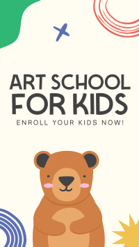 Art Class For Kids Instagram Story Design