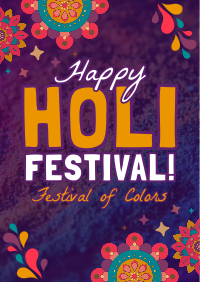 Mandala Holi Festival of Colors Poster Image Preview