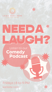 Podcast for Laughs Instagram Story Design