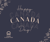 Floral Canada Day Facebook post Image Preview