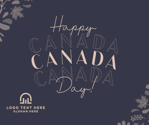 Floral Canada Day Facebook post Image Preview