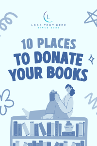 Donate A Book Pinterest Pin Image Preview