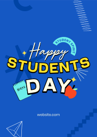 Happy Students Day Poster Design