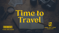 Time to Travel Facebook Event Cover Design