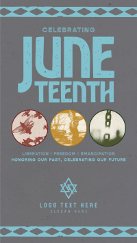 Retro Juneteenth Greeting TikTok Video Design