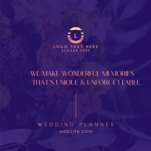 Wedding Planner Bouquet Instagram post Image Preview