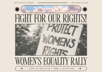 Modern Nostalgia Women's Rally Postcard Preview