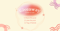 Abstract Giveaway Rules Facebook Ad Design