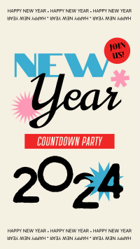 Countdown to New Year Facebook story Image Preview