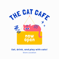 Cat Cafe Instagram Post Preview