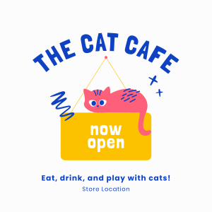 Cat Cafe Instagram post Image Preview